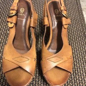 Italian Leather Wedge